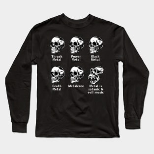 Metal Music Meme Long Sleeve T-Shirt